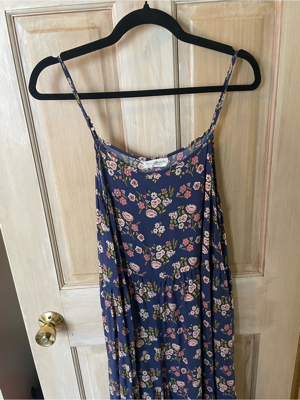 NATURAL LIFE Floral Spaghetti-Strap Wide Leg Jumpsuit in Floral Bloom